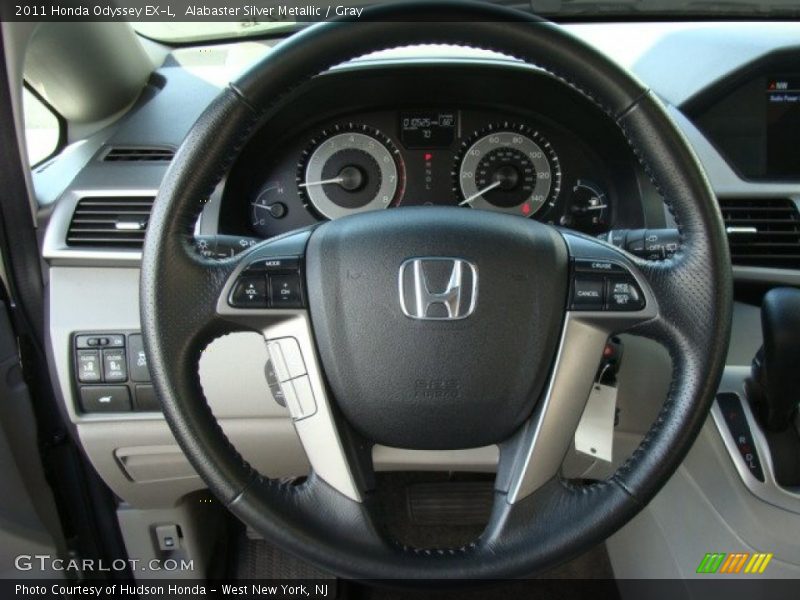 Alabaster Silver Metallic / Gray 2011 Honda Odyssey EX-L