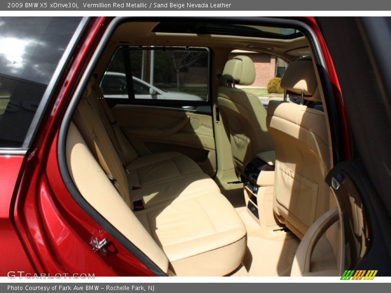 Vermillion Red Metallic / Sand Beige Nevada Leather 2009 BMW X5 xDrive30i
