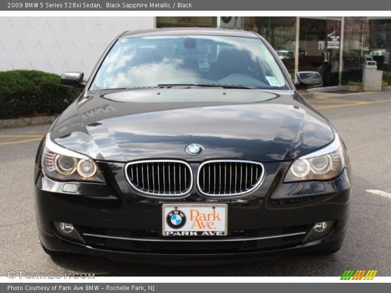 Black Sapphire Metallic / Black 2009 BMW 5 Series 528xi Sedan