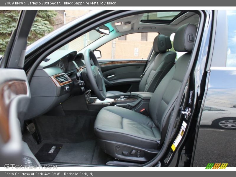  2009 5 Series 528xi Sedan Black Interior