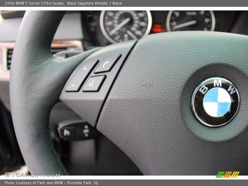 Black Sapphire Metallic / Black 2009 BMW 5 Series 528xi Sedan