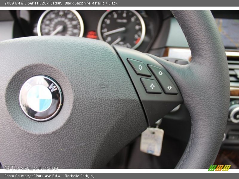 Black Sapphire Metallic / Black 2009 BMW 5 Series 528xi Sedan