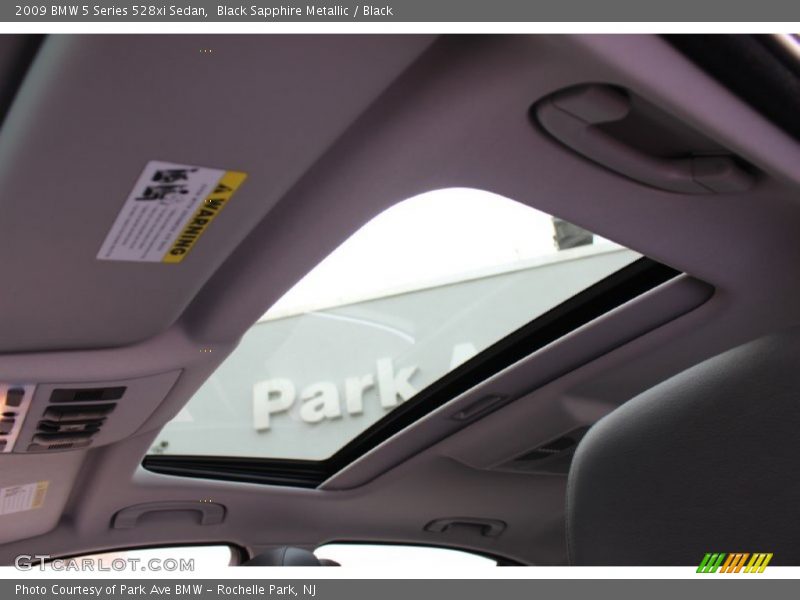 Black Sapphire Metallic / Black 2009 BMW 5 Series 528xi Sedan