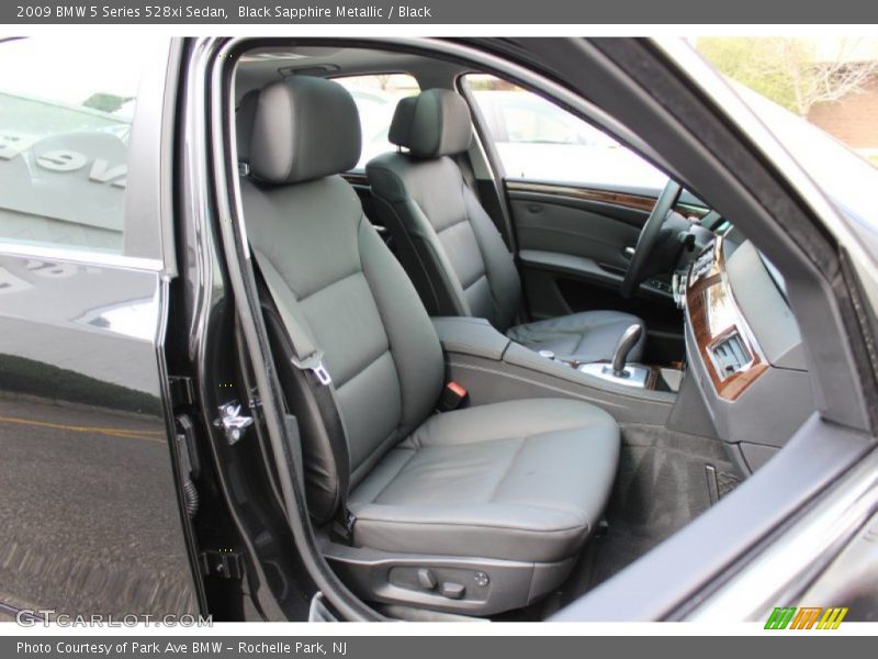Black Sapphire Metallic / Black 2009 BMW 5 Series 528xi Sedan