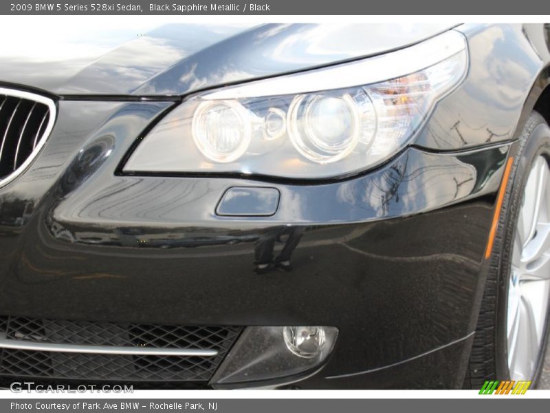 Black Sapphire Metallic / Black 2009 BMW 5 Series 528xi Sedan