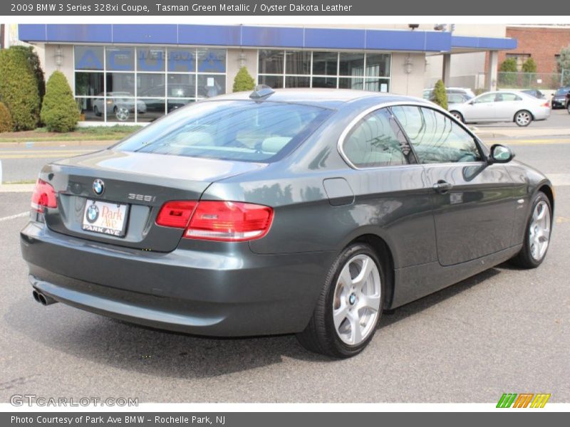 Tasman Green Metallic / Oyster Dakota Leather 2009 BMW 3 Series 328xi Coupe