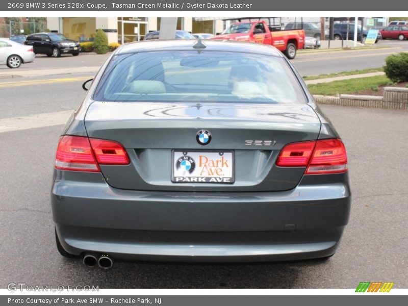 Tasman Green Metallic / Oyster Dakota Leather 2009 BMW 3 Series 328xi Coupe