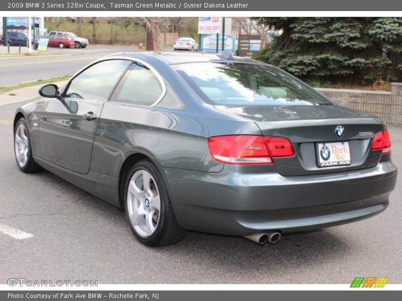 Tasman Green Metallic / Oyster Dakota Leather 2009 BMW 3 Series 328xi Coupe