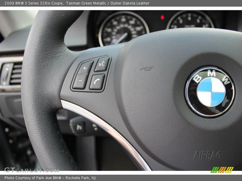 Tasman Green Metallic / Oyster Dakota Leather 2009 BMW 3 Series 328xi Coupe