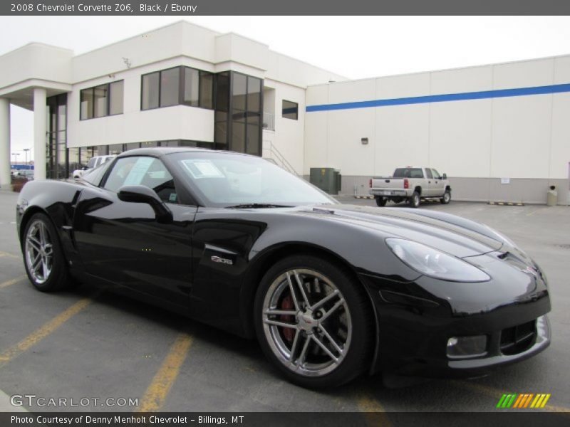 Black / Ebony 2008 Chevrolet Corvette Z06