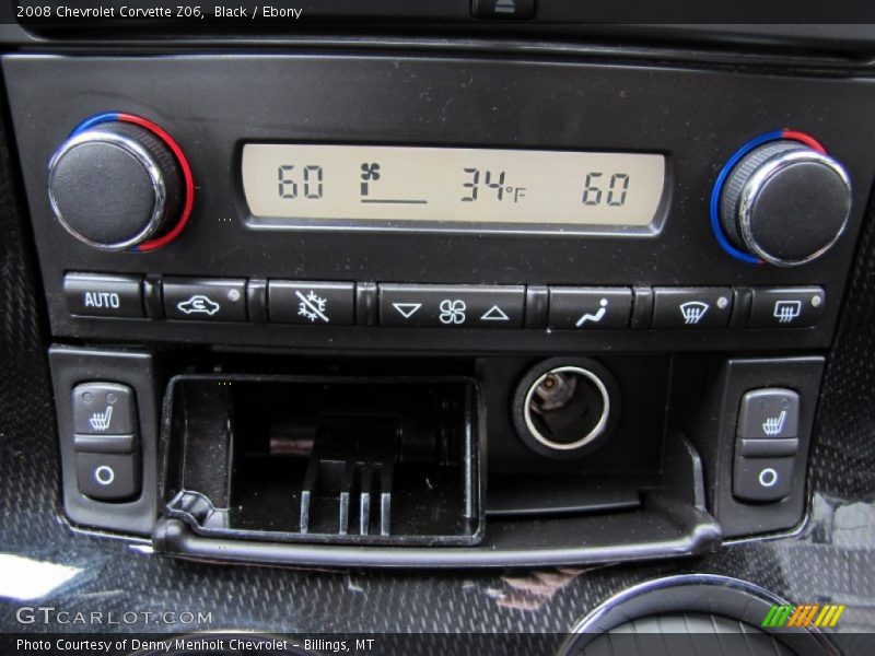 Controls of 2008 Corvette Z06