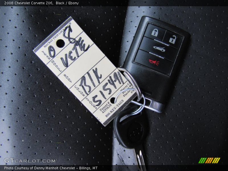 Keys of 2008 Corvette Z06