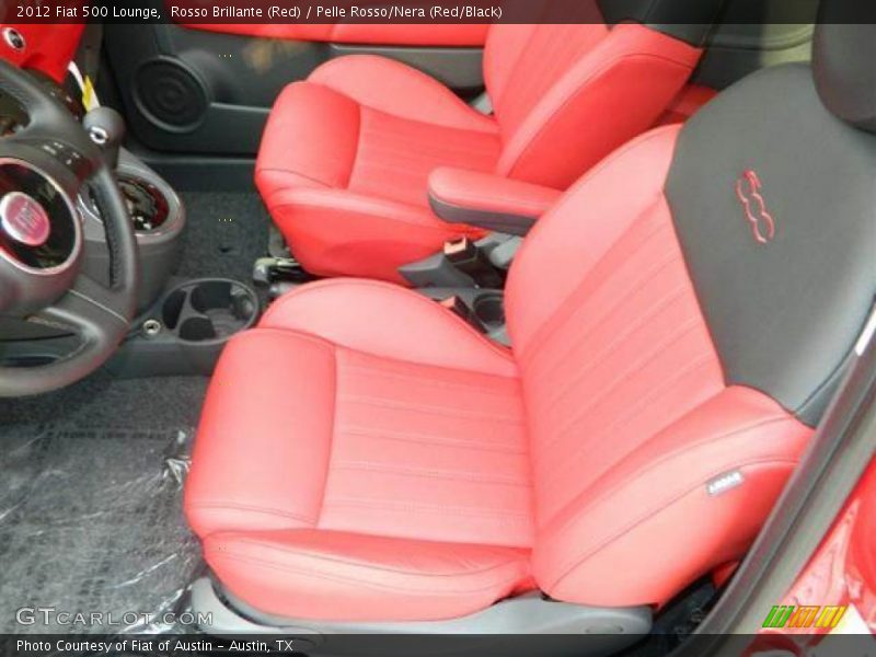  2012 500 Lounge Pelle Rosso/Nera (Red/Black) Interior