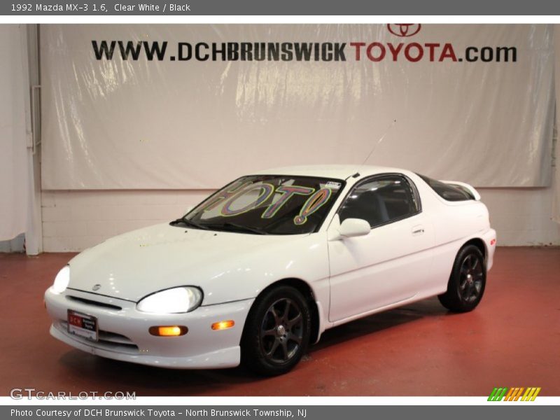 Clear White / Black 1992 Mazda MX-3 1.6