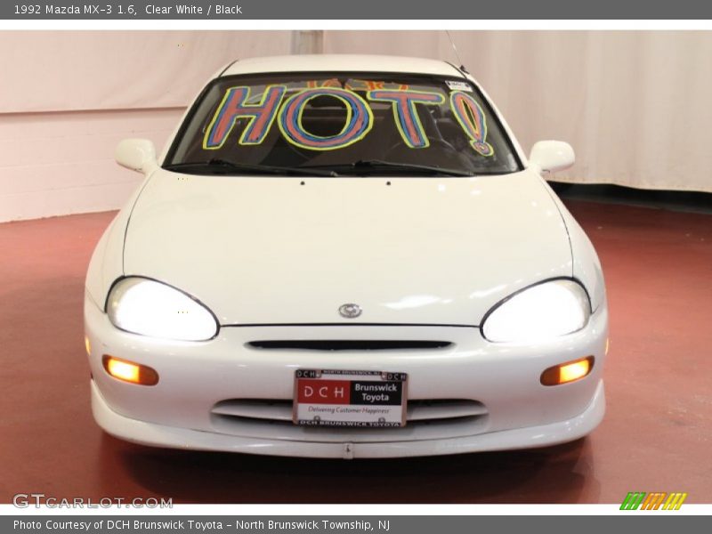 Clear White / Black 1992 Mazda MX-3 1.6