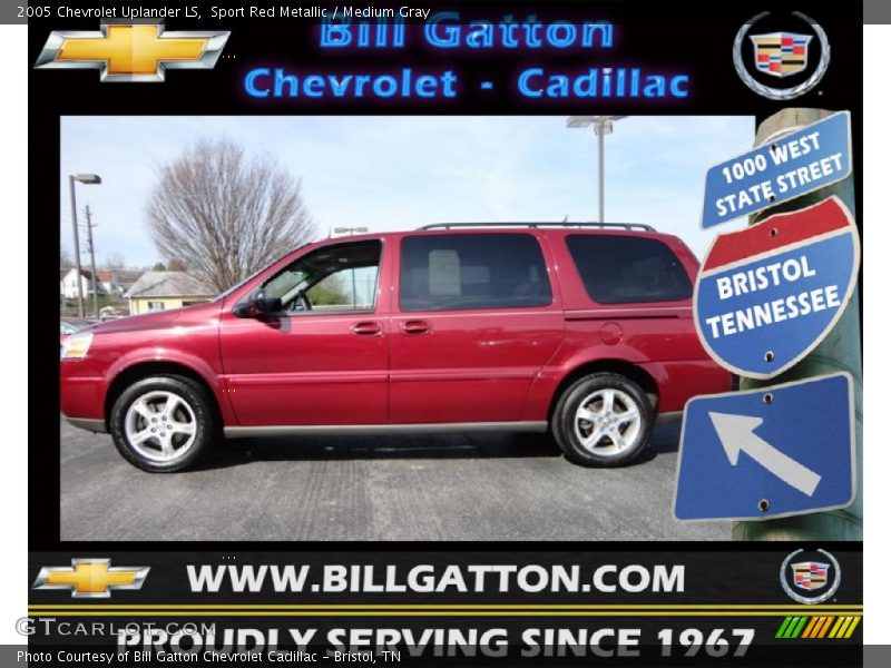 Sport Red Metallic / Medium Gray 2005 Chevrolet Uplander LS