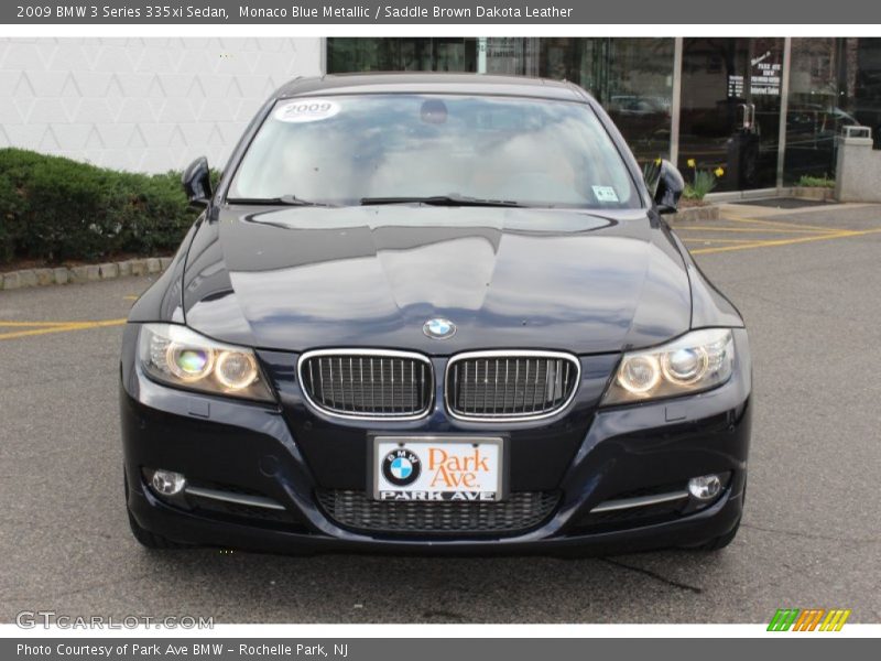 Monaco Blue Metallic / Saddle Brown Dakota Leather 2009 BMW 3 Series 335xi Sedan