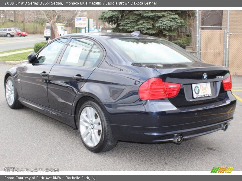 Monaco Blue Metallic / Saddle Brown Dakota Leather 2009 BMW 3 Series 335xi Sedan