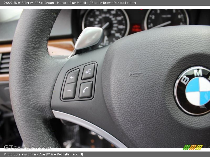 Monaco Blue Metallic / Saddle Brown Dakota Leather 2009 BMW 3 Series 335xi Sedan