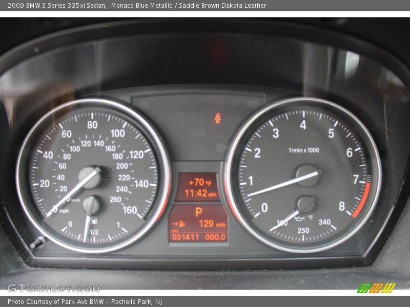  2009 3 Series 335xi Sedan 335xi Sedan Gauges