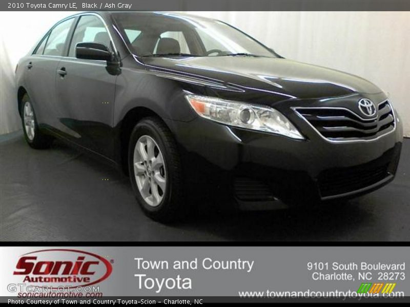Black / Ash Gray 2010 Toyota Camry LE