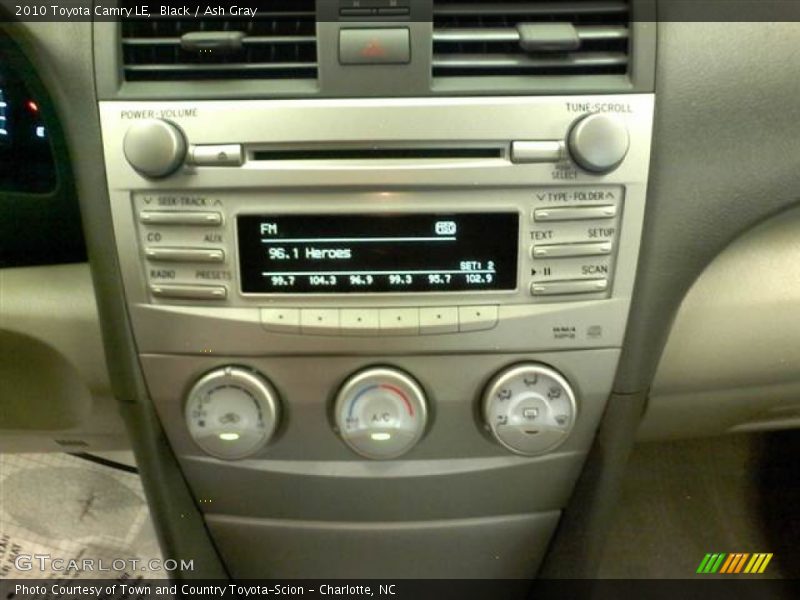 Black / Ash Gray 2010 Toyota Camry LE
