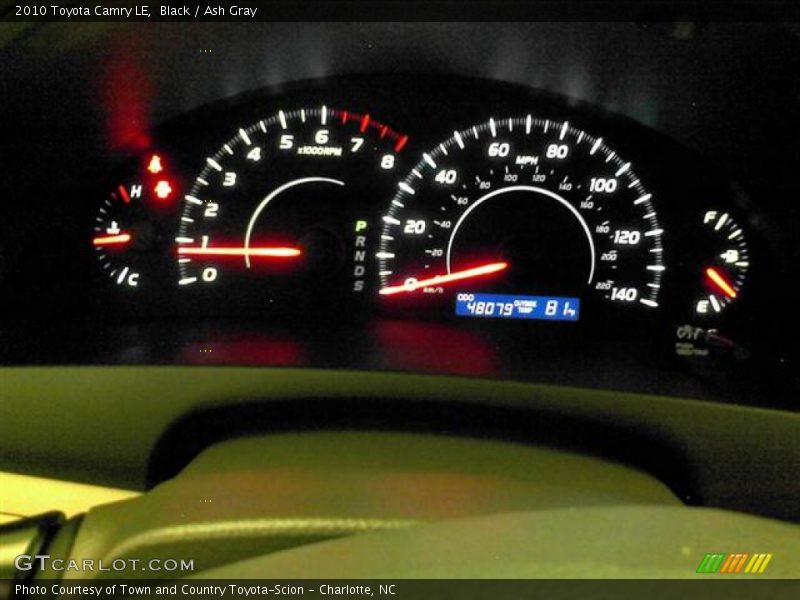 Black / Ash Gray 2010 Toyota Camry LE
