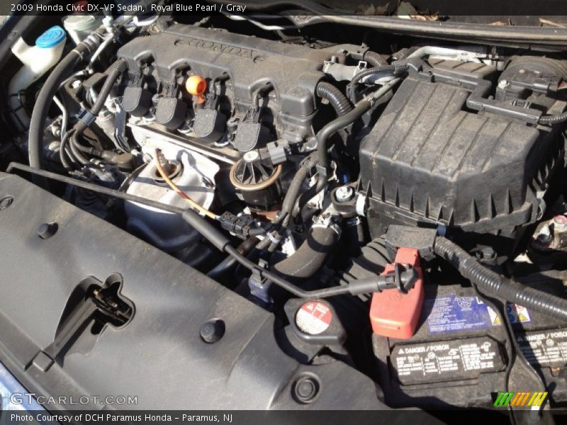 Royal Blue Pearl / Gray 2009 Honda Civic DX-VP Sedan