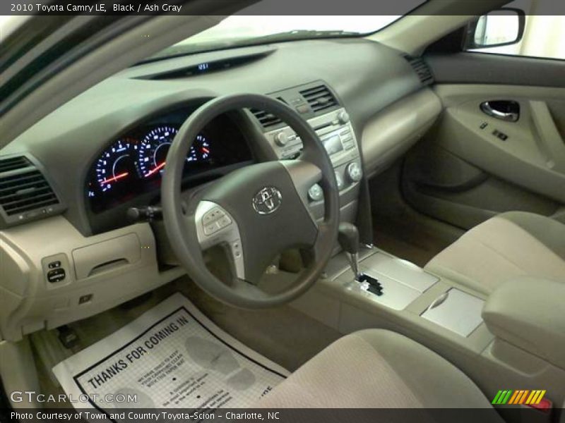 Black / Ash Gray 2010 Toyota Camry LE