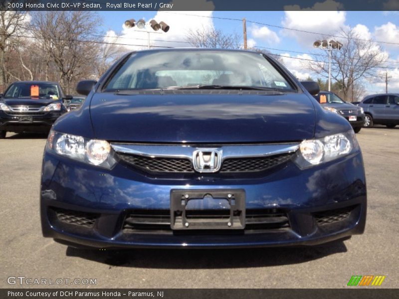 Royal Blue Pearl / Gray 2009 Honda Civic DX-VP Sedan