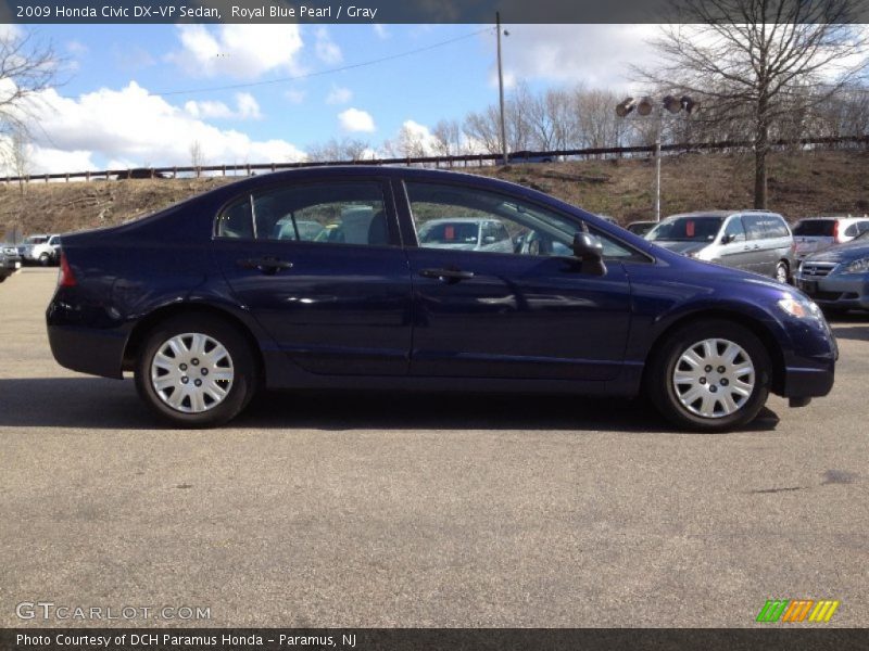 Royal Blue Pearl / Gray 2009 Honda Civic DX-VP Sedan