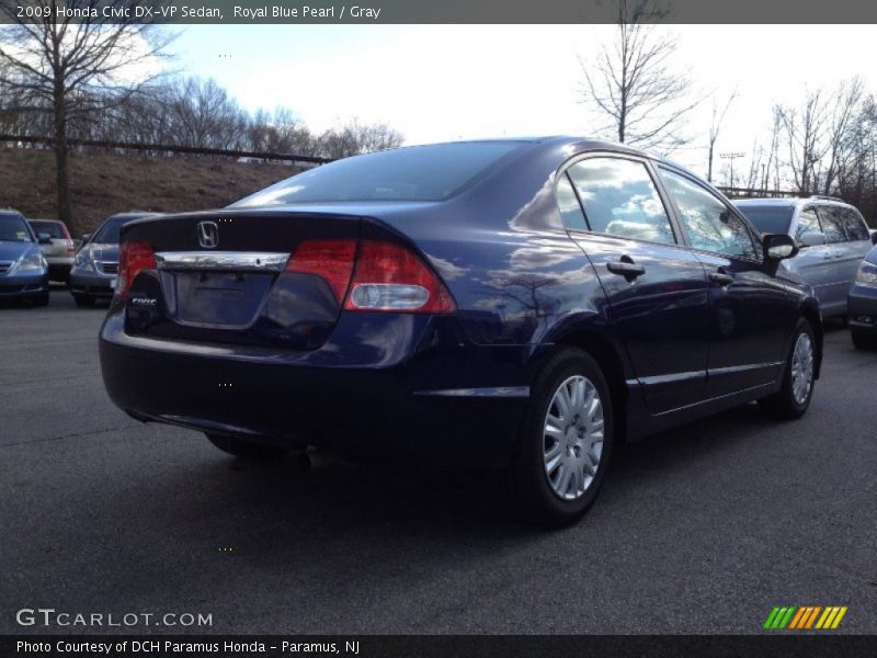 Royal Blue Pearl / Gray 2009 Honda Civic DX-VP Sedan