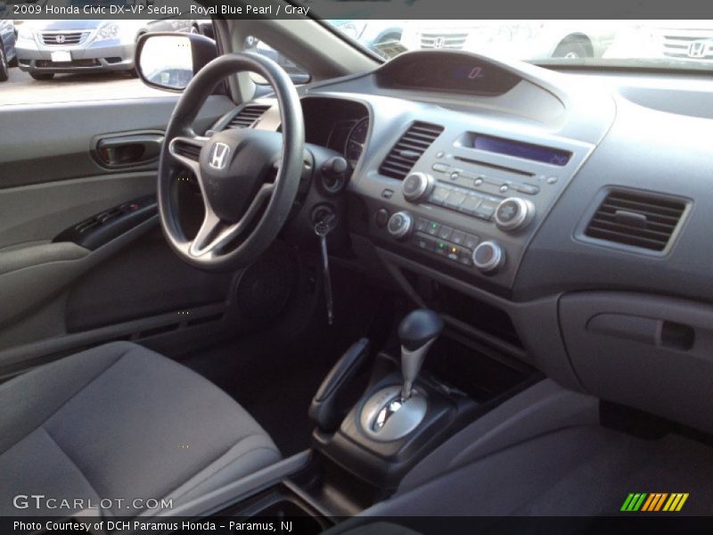 Royal Blue Pearl / Gray 2009 Honda Civic DX-VP Sedan