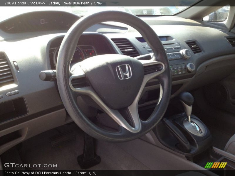 Royal Blue Pearl / Gray 2009 Honda Civic DX-VP Sedan
