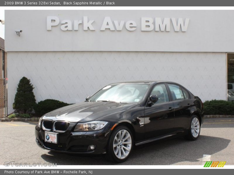 Black Sapphire Metallic / Black 2009 BMW 3 Series 328xi Sedan