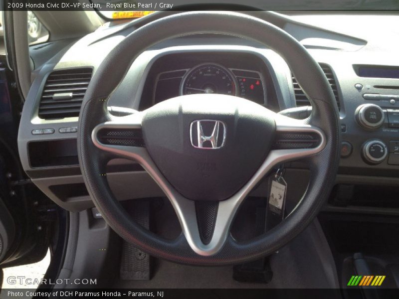 Royal Blue Pearl / Gray 2009 Honda Civic DX-VP Sedan