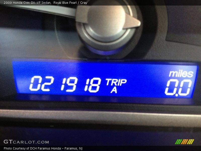 Royal Blue Pearl / Gray 2009 Honda Civic DX-VP Sedan