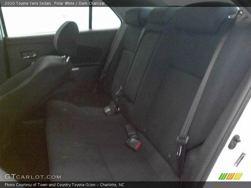 Polar White / Dark Charcoal 2010 Toyota Yaris Sedan
