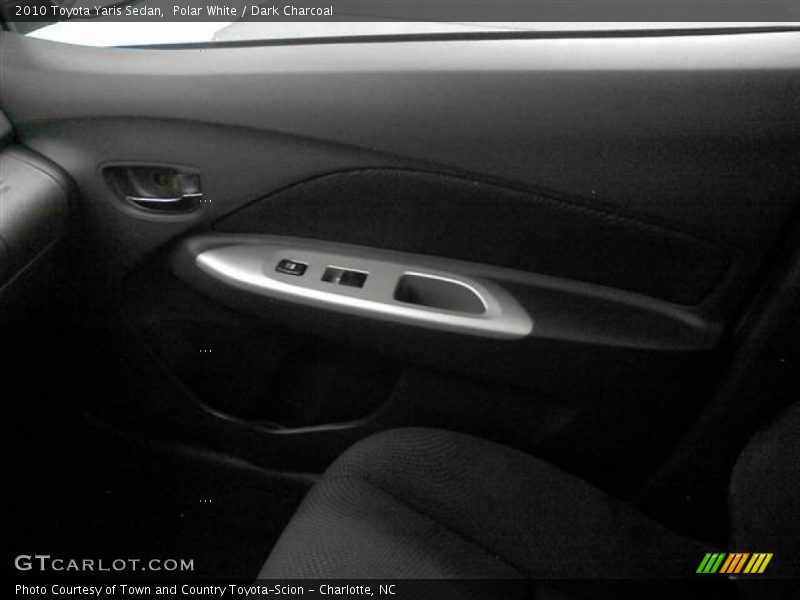 Polar White / Dark Charcoal 2010 Toyota Yaris Sedan