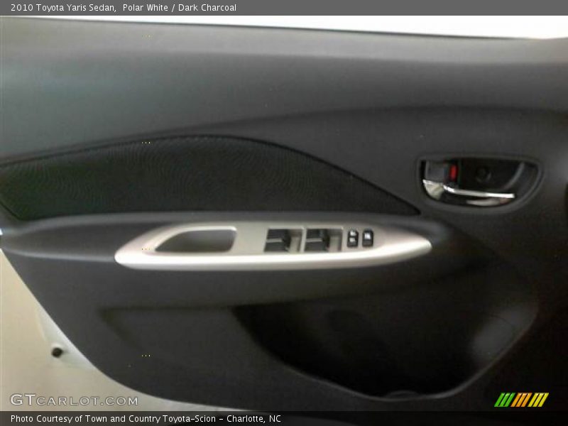 Polar White / Dark Charcoal 2010 Toyota Yaris Sedan