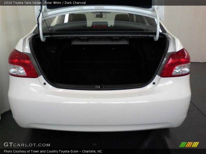 Polar White / Dark Charcoal 2010 Toyota Yaris Sedan
