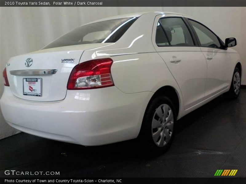 Polar White / Dark Charcoal 2010 Toyota Yaris Sedan