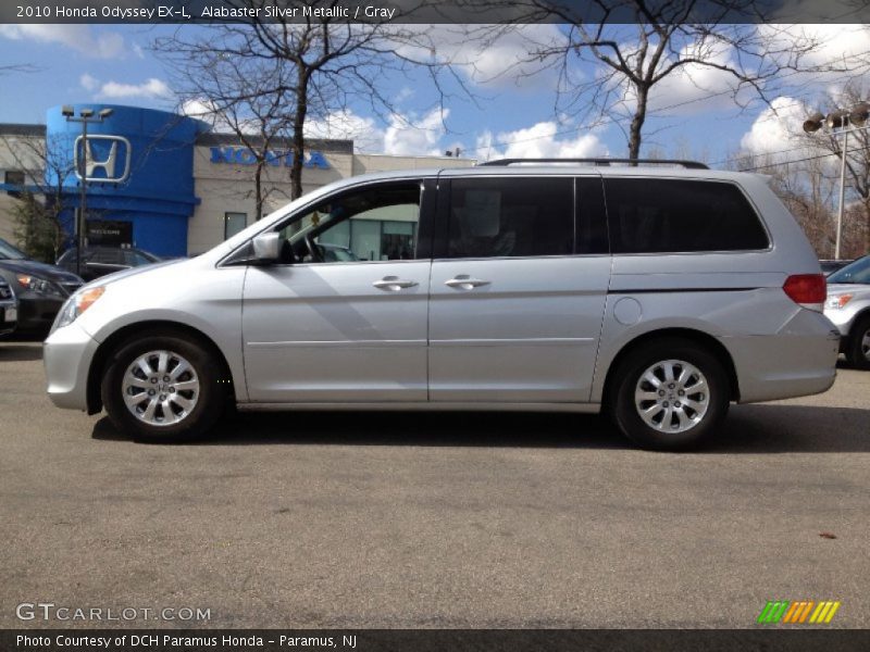 Alabaster Silver Metallic / Gray 2010 Honda Odyssey EX-L