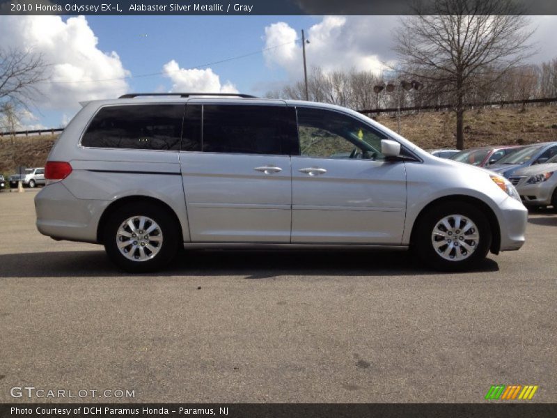 Alabaster Silver Metallic / Gray 2010 Honda Odyssey EX-L