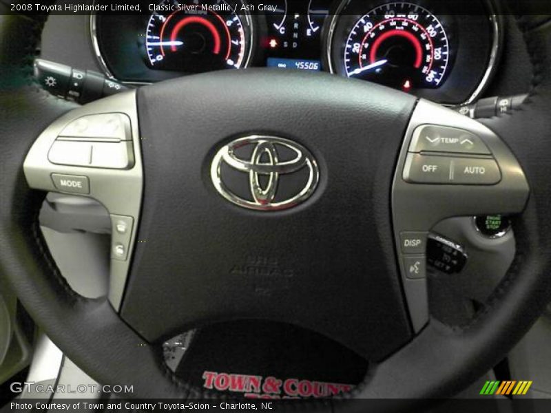 Classic Silver Metallic / Ash Gray 2008 Toyota Highlander Limited