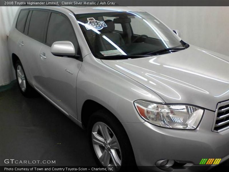 Classic Silver Metallic / Ash Gray 2008 Toyota Highlander Limited
