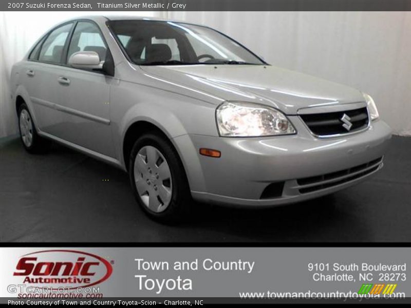 Titanium Silver Metallic / Grey 2007 Suzuki Forenza Sedan