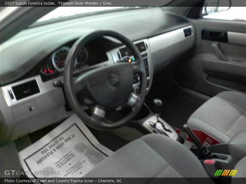 Titanium Silver Metallic / Grey 2007 Suzuki Forenza Sedan