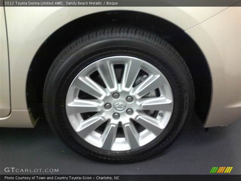 Sandy Beach Metallic / Bisque 2012 Toyota Sienna Limited AWD