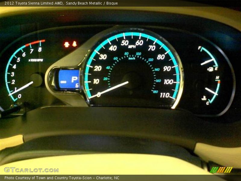 Sandy Beach Metallic / Bisque 2012 Toyota Sienna Limited AWD